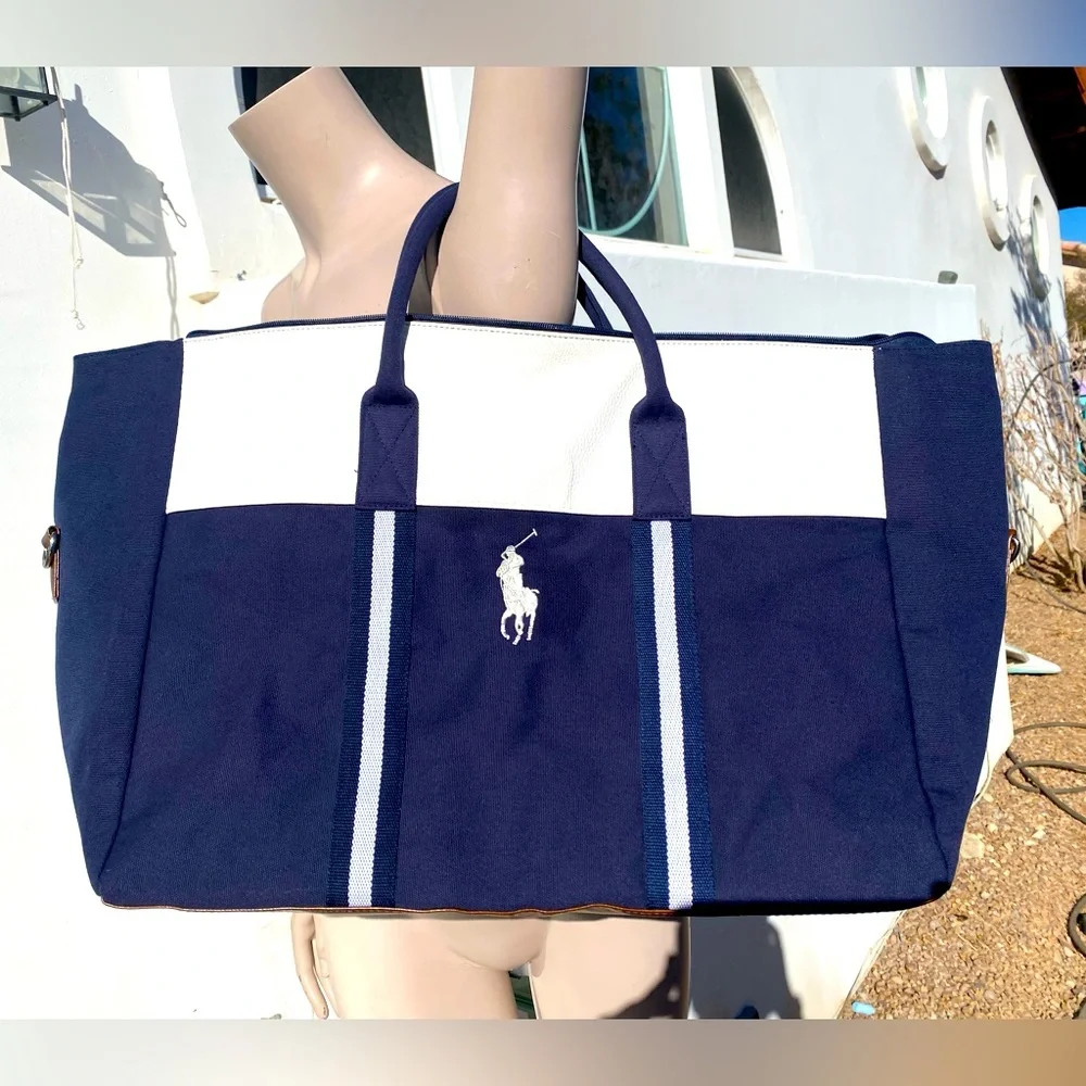 NWT Large POLO Ralph Lauren duffel bag - Picture 1 of 5